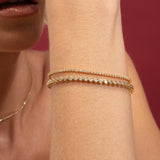 Vintage Tennisarmband mit Lünette 