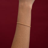 Vintage Tennisarmband mit Lünette 