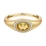 November Birthstone Signet Ring