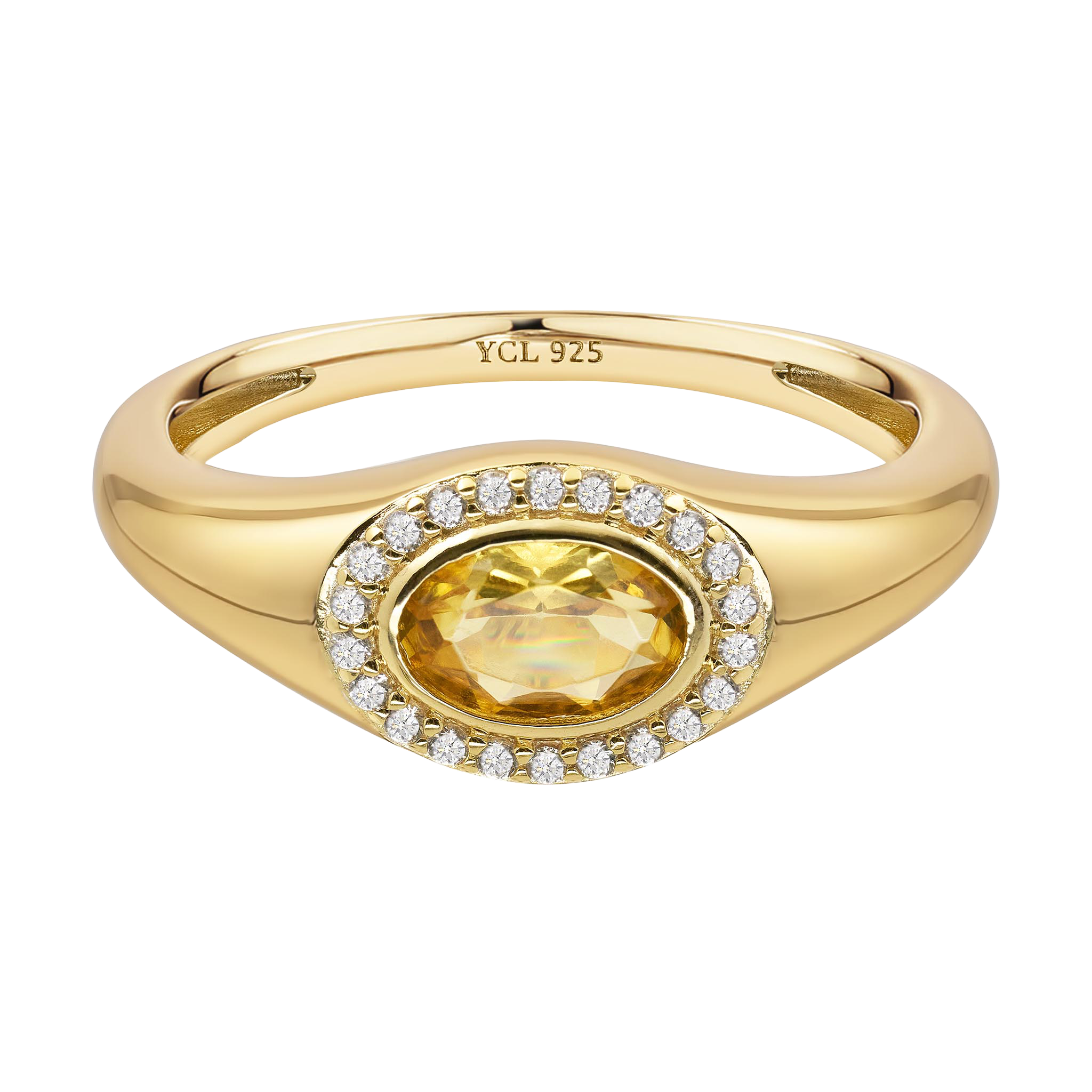 November Birthstone Signet Ring