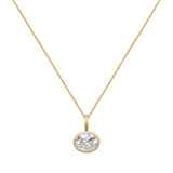 Oval Bezel Necklace