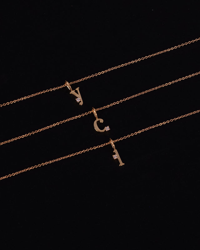 Letter Necklace | Recycled 14k Gold Vermeil