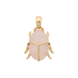 SYMBOLISM Rose Quartz Scarab Pendant