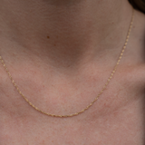 Twist Chain Necklace | 9k Solid Gold