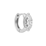 Sterling Silver Marquise Claw Hoop