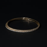2mm Diamond Tennis Bangle 14K Yellow Gold
