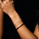 Pavé-Armband mit bösem Blick