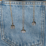 Emerald Bezel Necklace