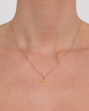 Letter Necklace | Recycled 14k Gold Vermeil