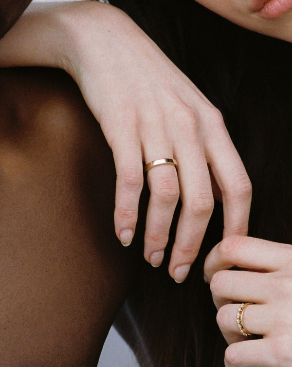 His and Hers Ring Band | 14k Solid Gold