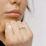 Pavé Moissanite Ring Band | 14k Solid Gold