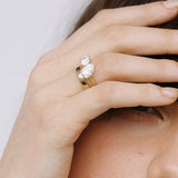 Toi Et Moi Moissanite Ring | 14k Solid Gold