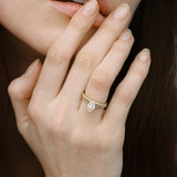 Pavé Moissanite Ring Band | 14k Solid Gold