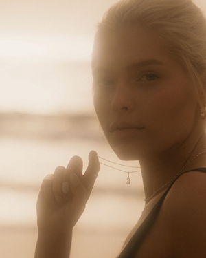 Textural Letter Necklace