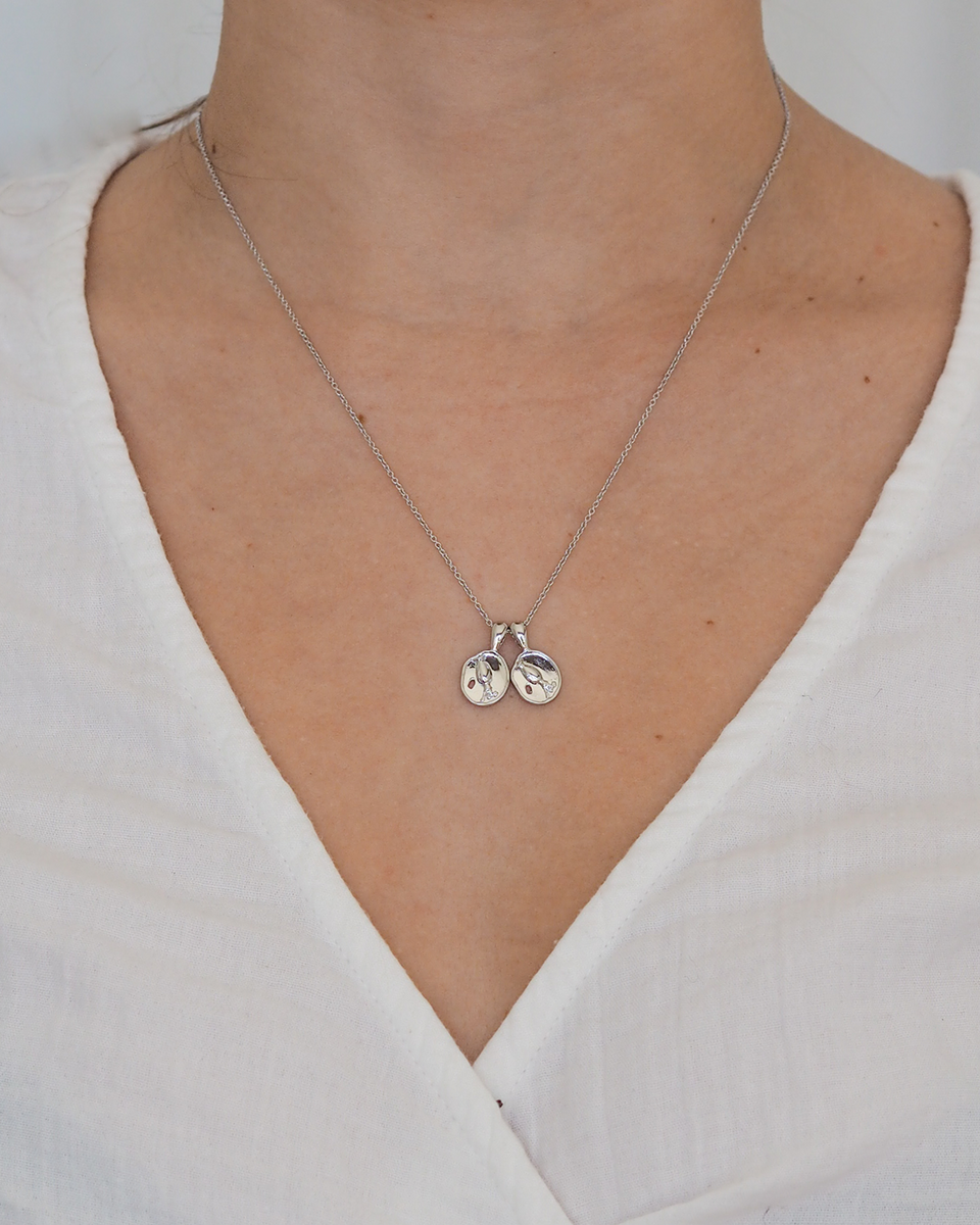 Aquarius II Necklace - Sterling Silver | 2 Small