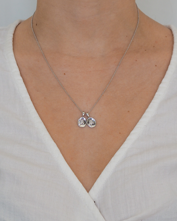 Aries II Necklace - Sterling Silver | 2 Small