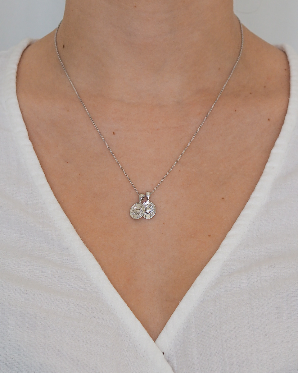 Cancer II Necklace - Sterling Silver | 2 Small