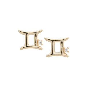 Gemini Symbol Studs