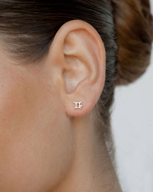 Gemini Symbol Studs