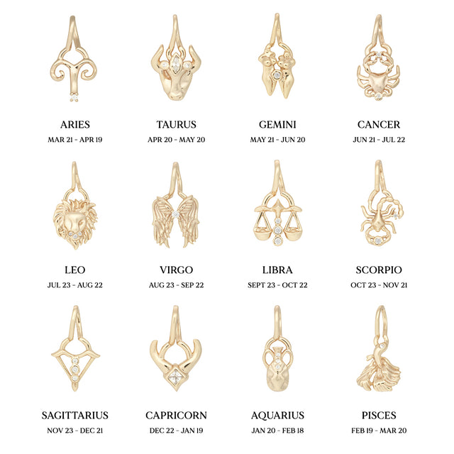 Aquarius Horoscope Necklace