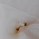 Pavé Moissanite Ring Band | 14k Solid Gold