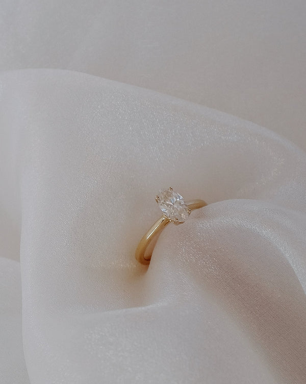 Marquise Moissanite Ring | 14k Solid Gold