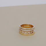 Marquise Round Moissanite Ring Band | 14k Solid Gold