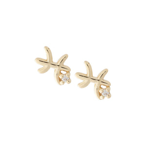 Pisces Symbol Studs