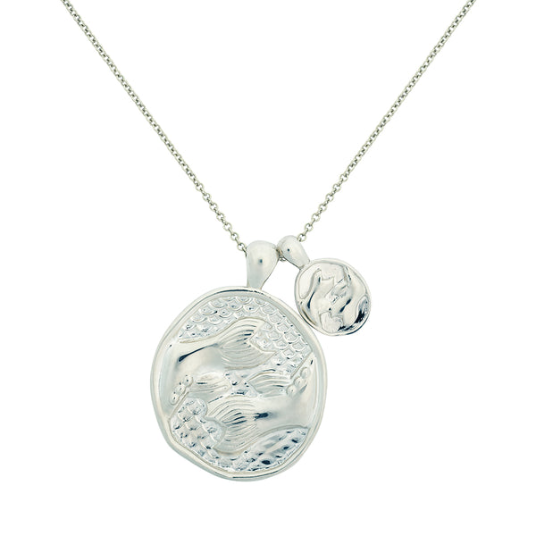 Pisces necklace online silver