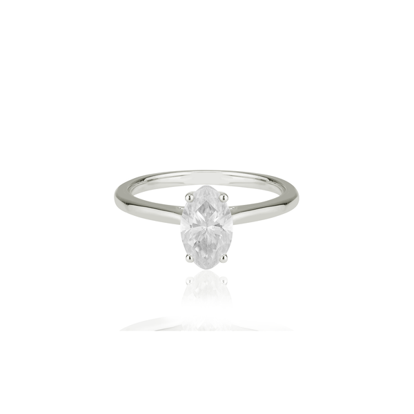 Marquise Moissanite Ring | 14k Solid Gold