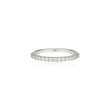 Pavé Moissanite Ring Band | 14k Solid Gold