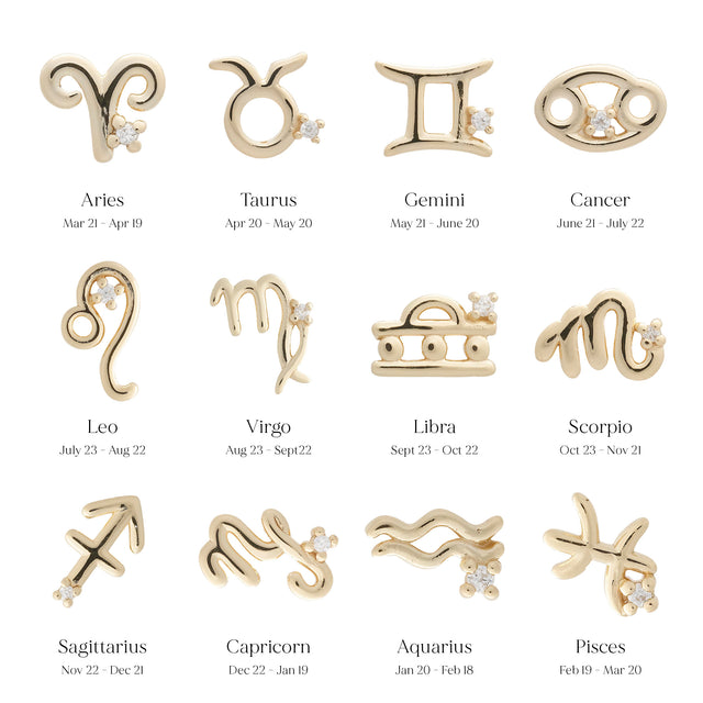 Gemini Symbol Studs