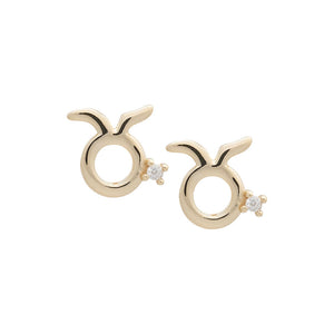 Taurus Symbol Studs