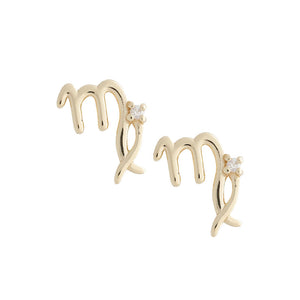 Virgo Symbol Studs