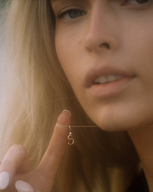 Textural Letter Pendant