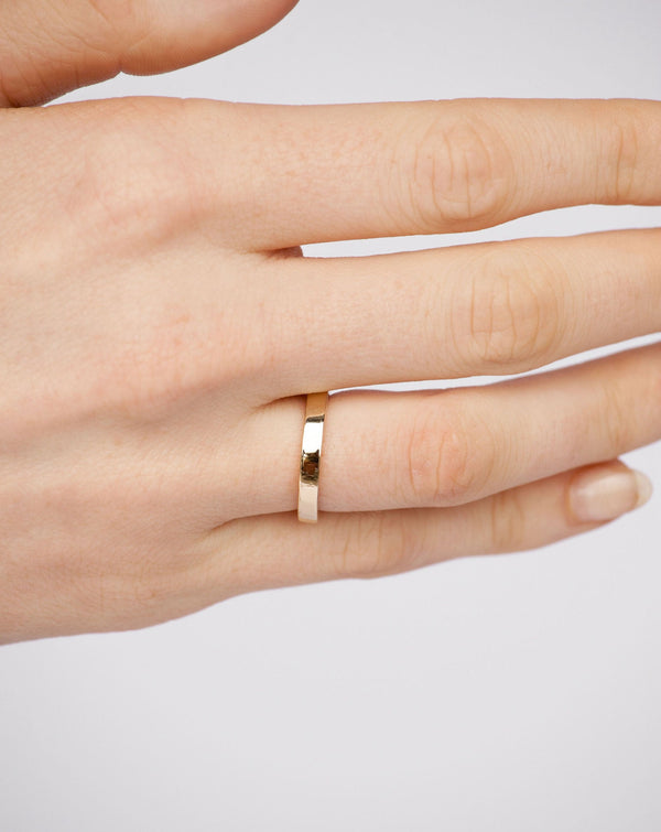 His and Hers Ring Band | 14k Solid Gold
