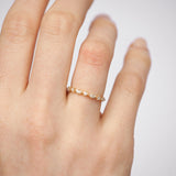Marquise Round Moissanite Ring Band | 14k Solid Gold