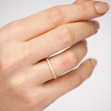 Pavé Moissanite Ring Band | 14k Solid Gold