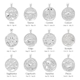 Large Zodiac II Pendant - Sterling Siver