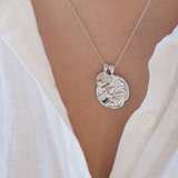 Large Zodiac II Pendant - Sterling Siver